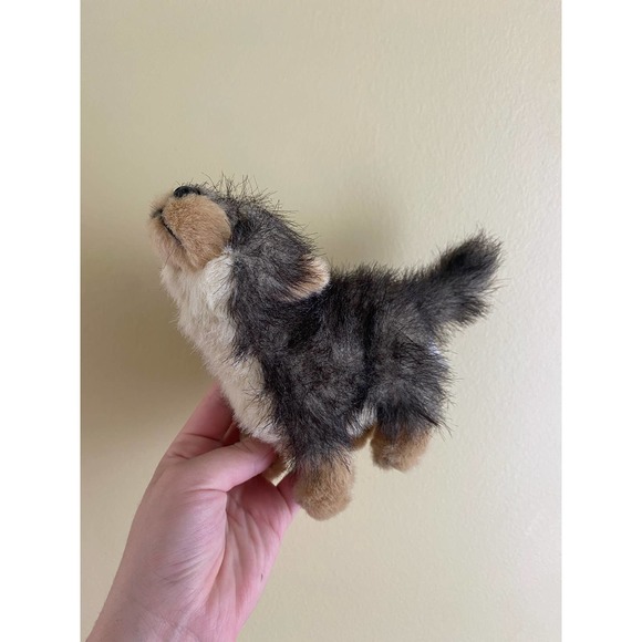 Small Mini Realistic Wolf Plush Stuffed Animal Howling Wolf Plush - Picture 4 of 6